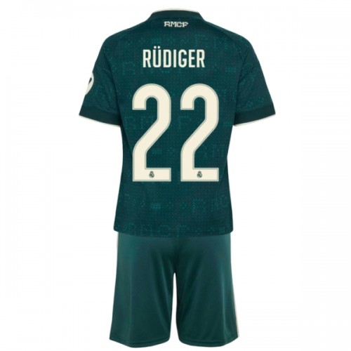 Ensemble Maillot Real Madrid Rudiger 22 Exterieur 2026-27 Enfant Ensemble Maillot Real Madrid Rudiger 22 Exterieur 2026-27 Enfant